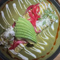 Chick’n enchiladas   at Sentir in New York City