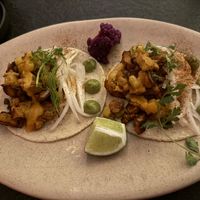 Al pastor tacos. They should add these to the permanent menu!  at Sentir in New York City