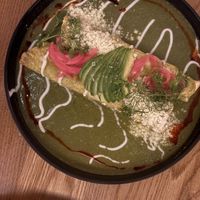 Green Chile Chicken Enchiladas   at Sentir in New York City