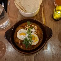 meatballs with quail eggs at Sentir in New York City
