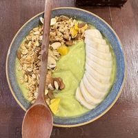 Avocado smoothie bowl  at La Capo Café in Hanoi