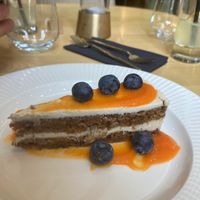 Carrot cake (vegan) at Samsara in Cluj-napoca