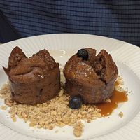 Brownies with caramel and vanilla; (vegetarian)   at Samsara in Cluj-napoca