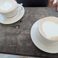 Tea-puccino with soymilk at Pallet Cafe in Diani Beach