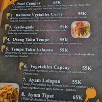 Menu 3 - September 2024 at Warung Bintang in Manggis