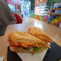 vegan bacon sandwich at Sura Cafè & Crêpes in Barcelona