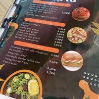 La carta vegana 🌱   at Sura Cafè & Crêpes in Barcelona