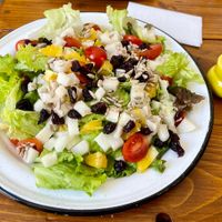 Fresh mixed salad   at Casa Ceiba  in San Luis Potosi