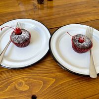 Delicious chocolate muffins   at Casa Ceiba  in San Luis Potosi