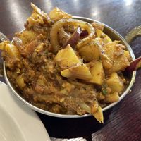 Potato curry  at Chaat Bistro in Sacramento