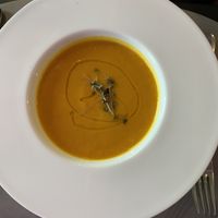 Karotten Mango Suppe  at Restaurant Heyligenstaedt in Giessen
