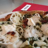 The Lotus Root Pizza rocks! at Weirdough - 위어도우 in Seoul