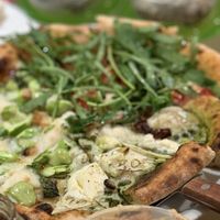 The owner chef prepared 3 pizzas for this special night  at Weirdough - 위어도우 in Seoul