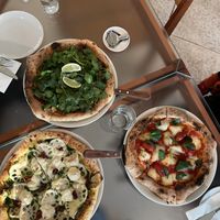 Pesto Lotus Pizza, Margharita and the Special Taco Cilantro Pizza 😍  at Weirdough - 위어도우 in Seoul