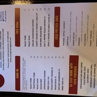 Lunch specials menu  at SEN Legend in East Brisbane