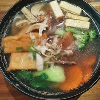 Vegan deluxe pho at SEN Legend in East Brisbane