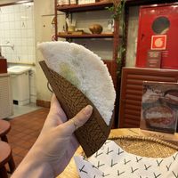 tapioca with hummus + arugula   at Tapí Tapioca - Botafogo in Rio De Janeiro