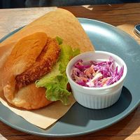 Karaage sandwich at Vegan Eat Tokyo in Tokyo