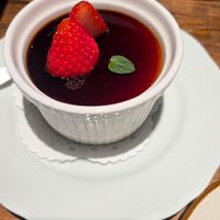 Soy milk pudding at Vegan Eat Tokyo in Tokyo
