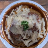 Curry with hamburgerrs  at Vegan Eat Tokyo in Tokyo