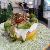 Causa limeña vegana  at Kapivar in Colmenar Viejo