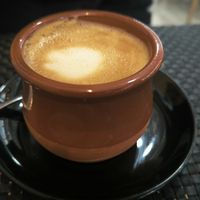 Café con avena at Kapivar in Colmenar Viejo