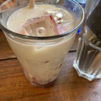 Raspberry seasonal drink  at Alaska Zwei in Tokyo