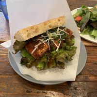 Tofu katsu sandwich  at Alaska Zwei in Tokyo