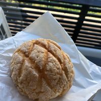 Melon pan at Alaska Zwei in Tokyo