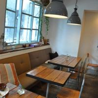 Inside the cafe at Alaska Zwei in Tokyo