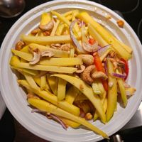 Mango salad at Makin Thai food in Guelph
