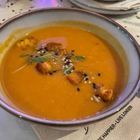 Soup of the day at Garden Balthazar Caffe - Picoas in Lisbon