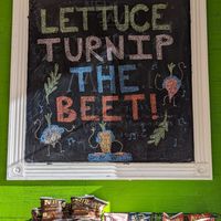 "Lettuce turnip the beet!" at Crisp in Portland