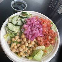 Build your own salad w/ balsamic & EVOO  at Crisp in Portland