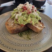 Avocado toast with vegan feta at Fresh Fix Cafe in Chiang Mai