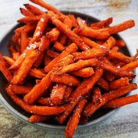 Sweet Potato Fries at Boundary Island Brewery in Erskine