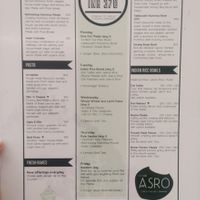 Menu at Asro Food Labs in Porvorim