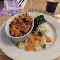 Vegan pie at The Sun Inn in Basingstoke