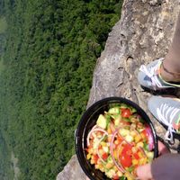 Mediterranean salad from the lunch box   at Shatterbox Ao Nang in Krabi