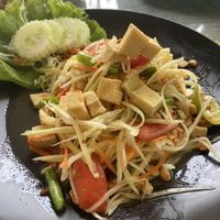 Papaya salad with tofu  at Shatterbox Ao Nang in Krabi