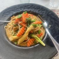 spaghetti panang curry with tofu  at The Corner Drinks & Food Koh Kood in Koh Kut