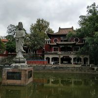 picture from outside the restaurant at Yongquan Temple Vegetarian Restaurant in Fuzhou