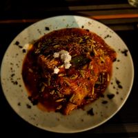 Vegan Lasagna at Aragoncito Bistro al Carbón in Lanquin