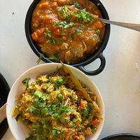 Biryani and veg curry   at Chennai Srilalitha in Amersham