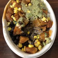 Sweet potato burrito bowl  at Burro Blanco - Masdar City in Abu Dhabi