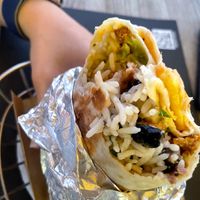 Beyond meat burritoos  at Burro Blanco - Masdar City in Abu Dhabi