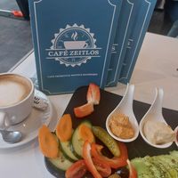 Hafermilch Cappuccino at Café Zeitlos in Friedberg