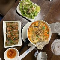 Banh Bot Loc and Mi Quang; both super good! at Tuệ Tâm  in Houston