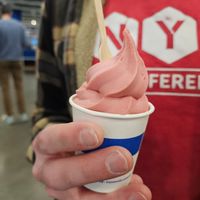 Strawberry sorbet at IKEA in Stoughton