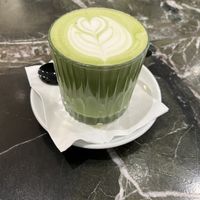 Matcha with oat milk   at Man Versus Machine Coffee Roasters  in Munich